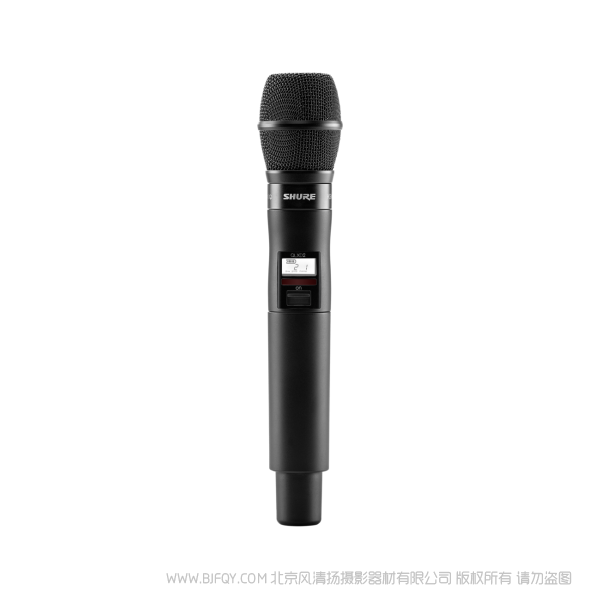 Shure 舒尔 QLXD2/KSM9 KSM9话筒配备QLXD2手持式发射机 QLX-D™数字无线系统之手持式无线发射机。