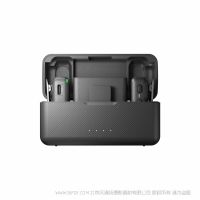 DJI Mic 大疆麦克风 无线一拖二  250 米无线传输距离 双通道录音