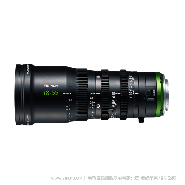 富士 MK18-55mm T2.9 电影镜头 E卡口可选 兼容Super 35mm/APS-C传感器