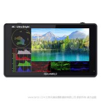 FEELWORLD 富威德 LUT6S 6寸2600nits HDR/3D LUT 4K触摸摄影监视器带波形图矢量图直方图 3G-SDI 4K HDMI输入输出 1920X1080 IPS屏