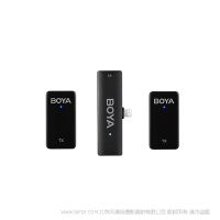 BOYA 博雅 BY-WMic5-M4 2.4GHz迷你双通道无线麦克风系统 Lightning 一拖二 苹果