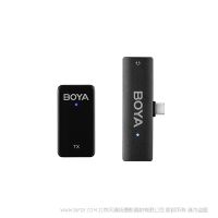 BOYA 博雅 BY-WMic5-M5 2.4GHz迷你双通道无线麦克风系统 USB-C 一拖一