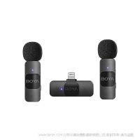 BOYA 博雅  BY-V2 2.4GHz迷你无线麦克风系统  一拖二套装 IOS